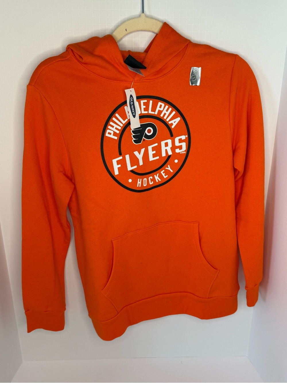 Old Navy Philadelphia Flyers NHL Orange Pullover Hoodie Kids Large New With Tags